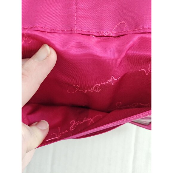 Vera Bradley Very Berry Zip Around Quilted Floral Wallet Twist Lock Retired HTF - Picture 4 of 15
